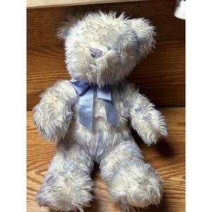 2002 Build A Bear Nikki's Bear Purple Ribbon Cancer Awareness Stuffed Plush